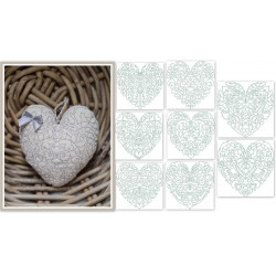 Stickserie - Herzmuster ITH Herzen